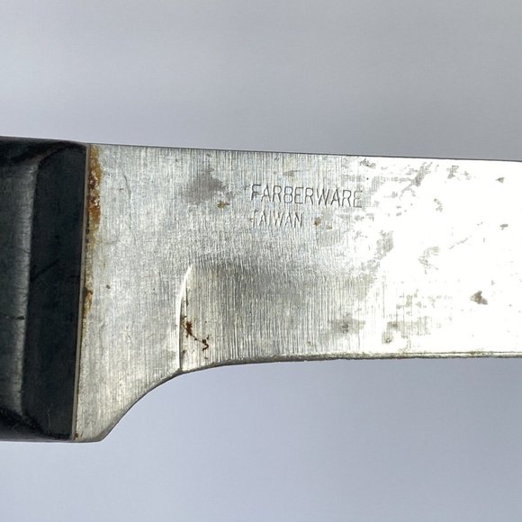 Farberware 8" Forged Stainless Steel Triple Riveted Black Handle Chef Knife - Picture 2 of 6